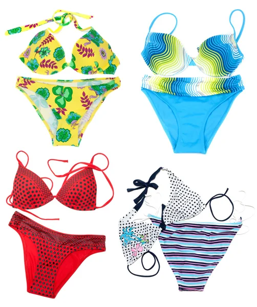 Collage from varicoloured swimsuit — Stock Photo, Image