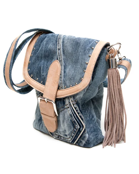 Feminine jeans bag — Stock Photo, Image