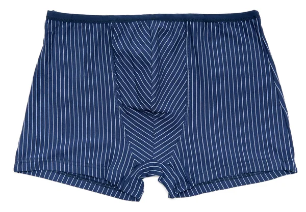 Blue striped male undershorts — Stock Photo, Image