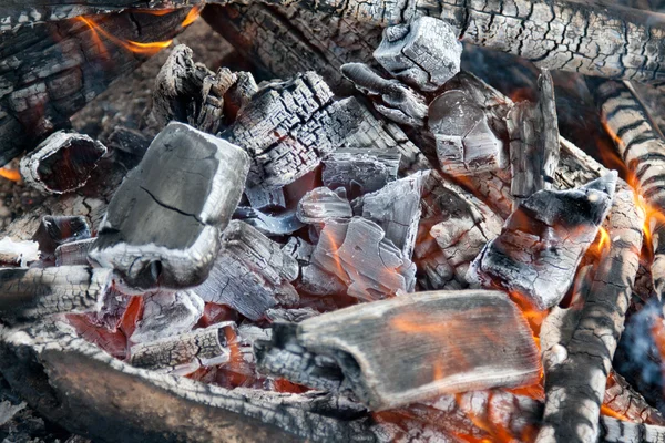 stock image Campfire burning coal