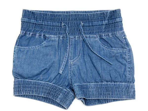 蓝色牛仔裤短裤 — 图库照片