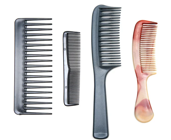 Four plastic combs — Stock Photo, Image
