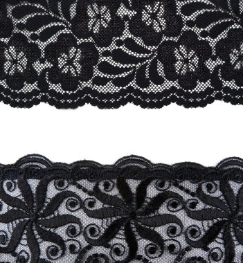 Lace; black; textile; art; material; design; pattern; ornate; te clipart