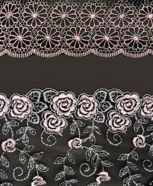Collage lace with pattern in the manner of flower — Stock Photo, Image