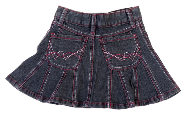 Jeans mini kjol isolerade — Stockfoto