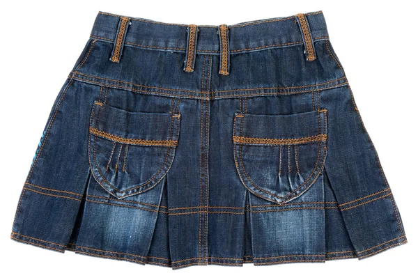 Džíny mini sukně izolované — Stock fotografie