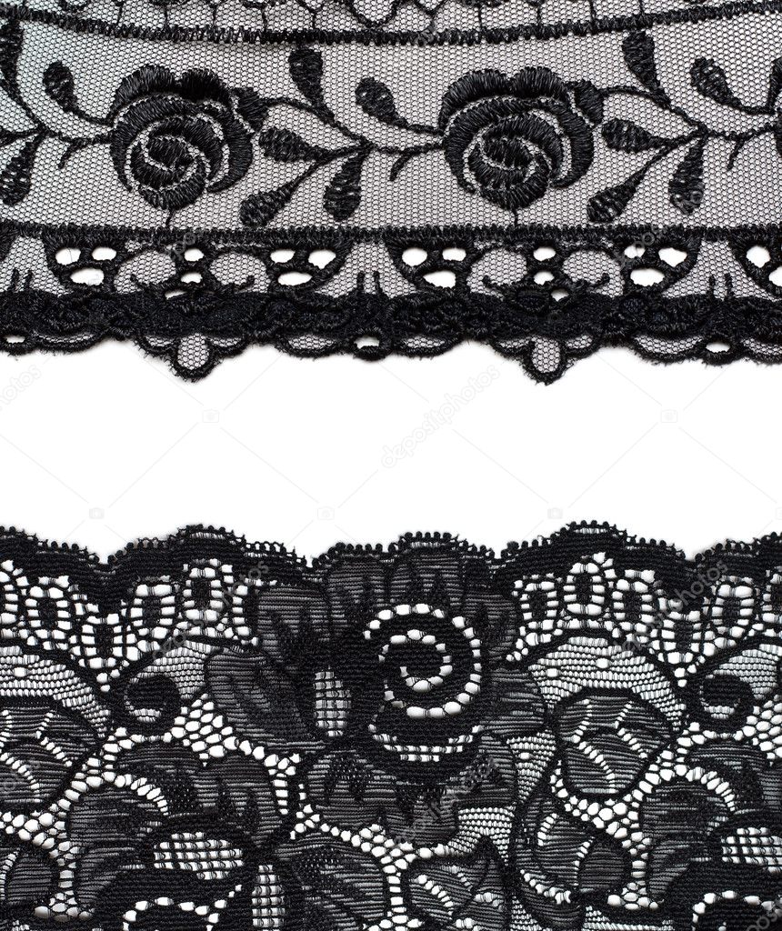 Collage lace with pattern in the manner of flower