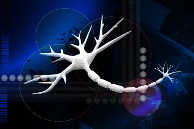 NEURON ON blue clipart