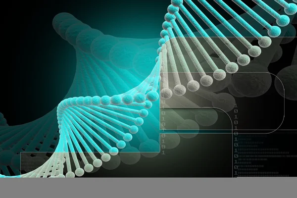 DNA niebieski — Zdjęcie stockowe