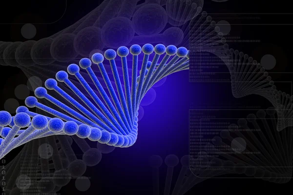 DNA blå — Stockfoto