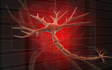 NEURON ON Digital background clipart