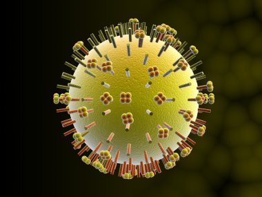 Influenza virus clipart