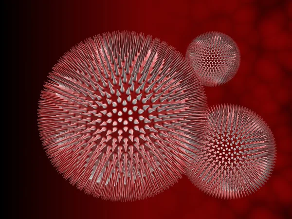 流感病毒 — 图库照片