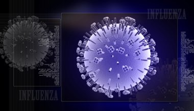 Influenza virus clipart