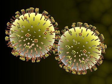 Influenza virus clipart