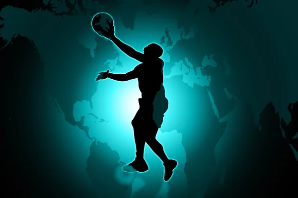 Φορέας καλαθοσφαίρισης — Φωτογραφία Αρχείου