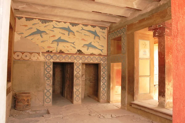 stock image Old palace ruins in Knossos