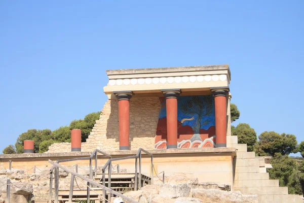 stock image Old palace ruins in Knossos