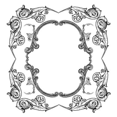 Antique frame clipart