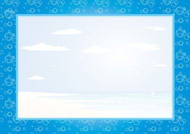 Sea frame clipart