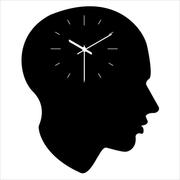 Chronomètre de l'esprit humain — Image vectorielle