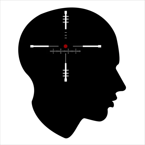 stock vector TARGET of the human mind