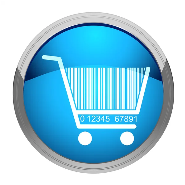 Barcode καλάθι αγορών — Διανυσματικό Αρχείο