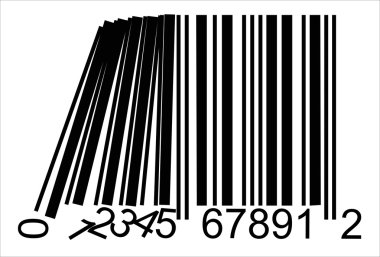 Barcode domino clipart