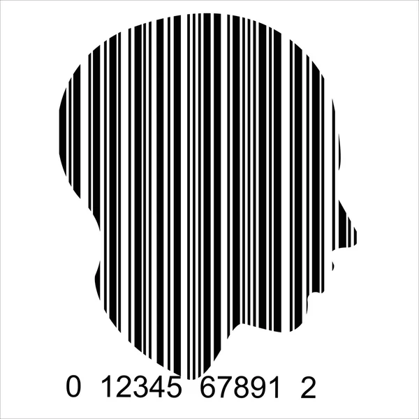 Finance bar code mechanism of the human — Stock Photo, Image