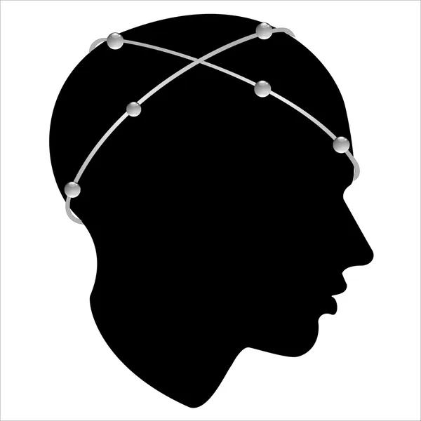 Mężczyzna profil głowy — Zdjęcie stockowe