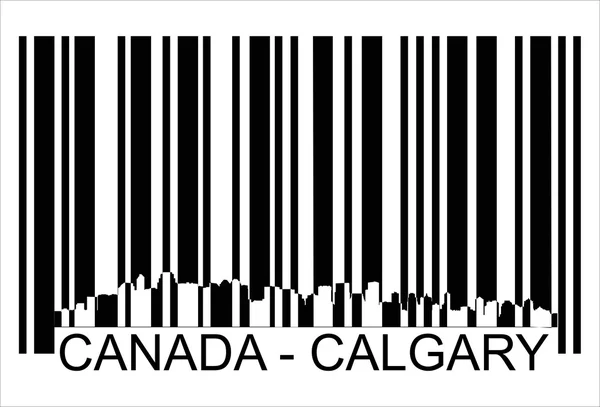 Canada calgary barcode — Stock Vector