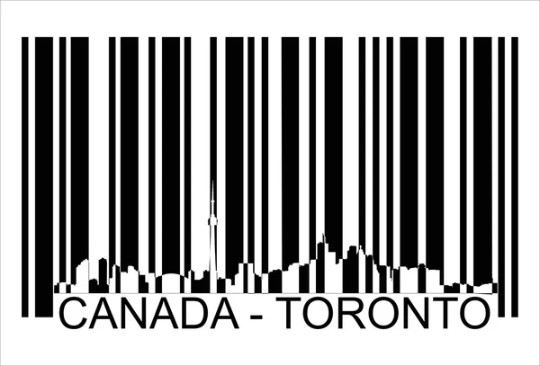 Canada toronto barcode — Stock Vector