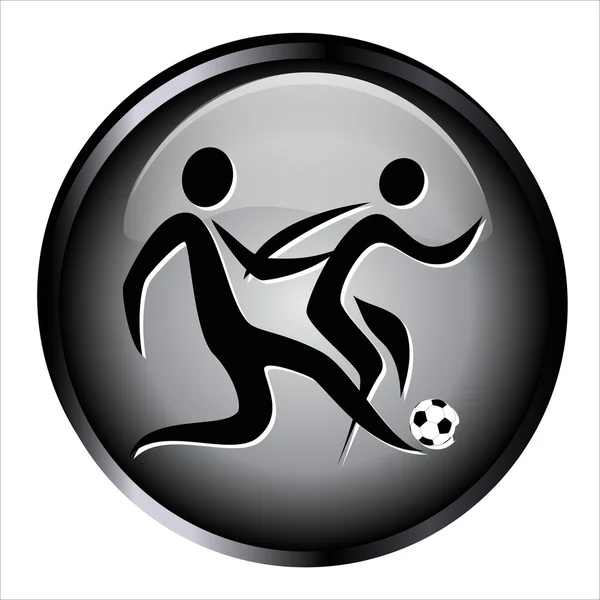 Símbolo ícone de futebol — Vetor de Stock