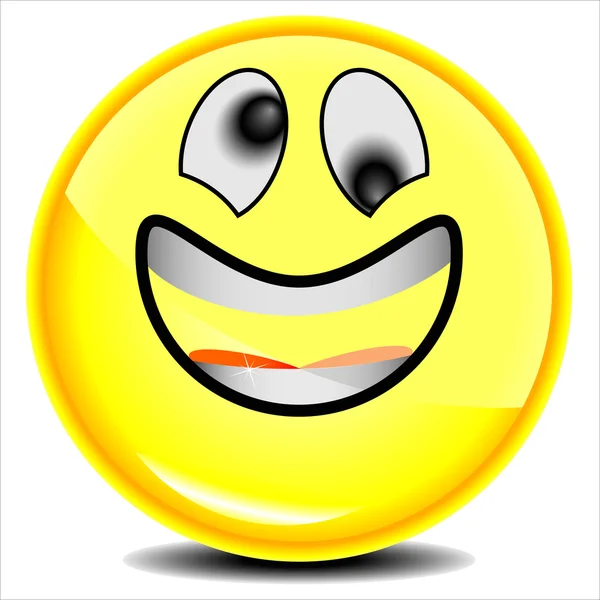 Visage souriant, bonne journée — Image vectorielle