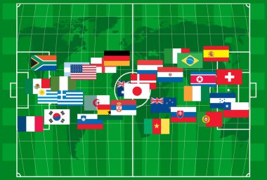 2010 Dünya Kupası futbol vektör