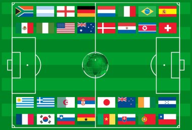 2010 Dünya Kupası futbol vektör