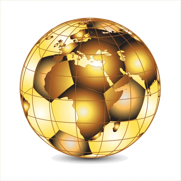 Copa del mundo de oro 2010, vector — Archivo Imágenes Vectoriales