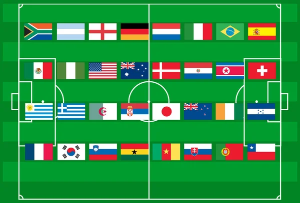2010 世界カップ サッカーのベクトル — ストックベクタ