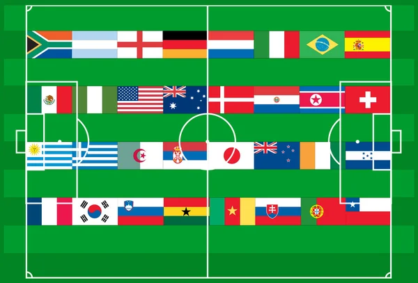 2010 Světový pohár fotbal vektor — Stockový vektor
