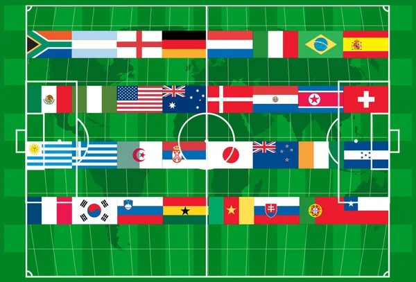 2010 Copa Mundial de fútbol vector — Archivo Imágenes Vectoriales