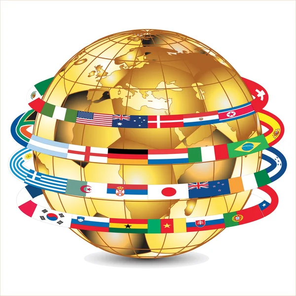 Copa del mundo de oro 2010, vector — Archivo Imágenes Vectoriales