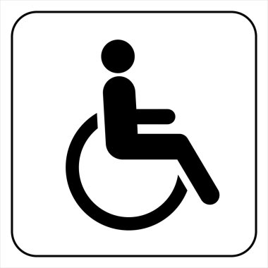 Disabled icon sign vector