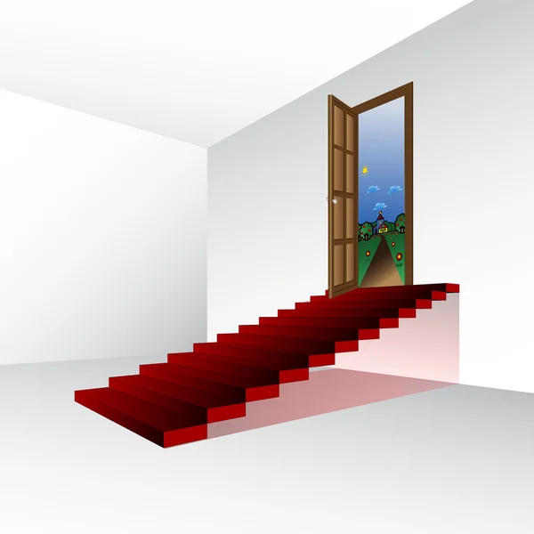 Escaliers de rêve, vecteur — Image vectorielle