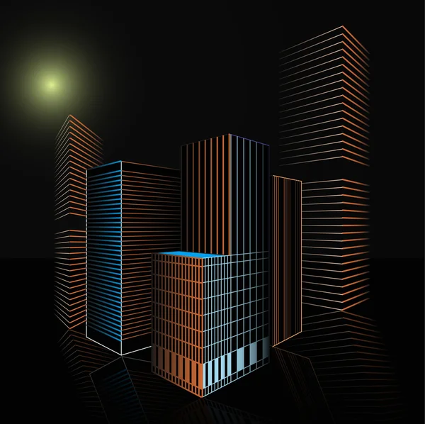 Абстрактный вектор городского проектирования — стоковый вектор