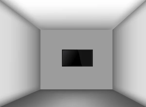 Chambre vide avec LCD — Image vectorielle