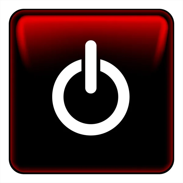 Black power button — Stock Vector