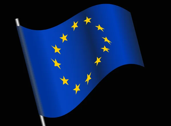 Bandera europea, vector — Archivo Imágenes Vectoriales
