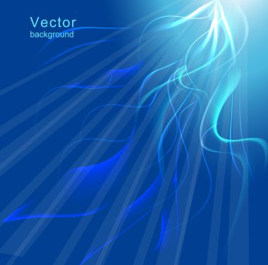 Blue background. Vector illustration