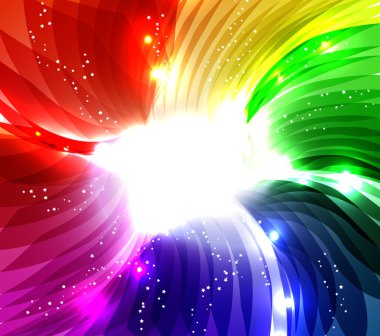 Rainbow swirl background clipart