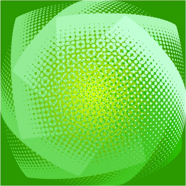 Grön abstrakt illustration — Stock vektor